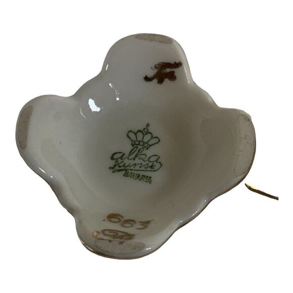 Alka Kunst Bavaria Heavy Gold Burgundy Tea Cup And Saucer Maroon Floral Scroll - Picture 5 of 9